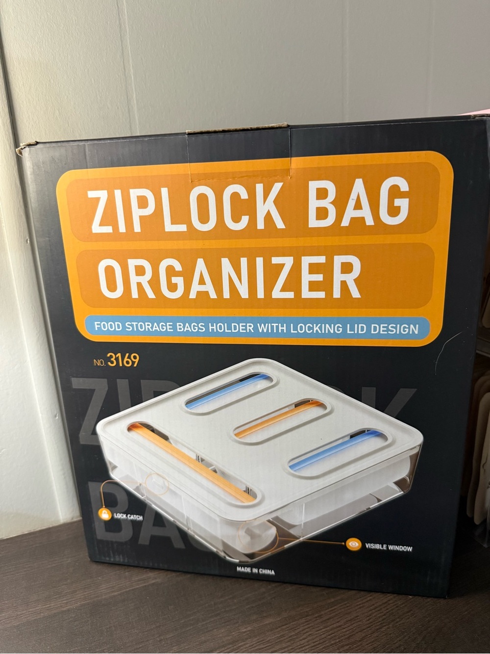 Ziplock Bag Organizer Box